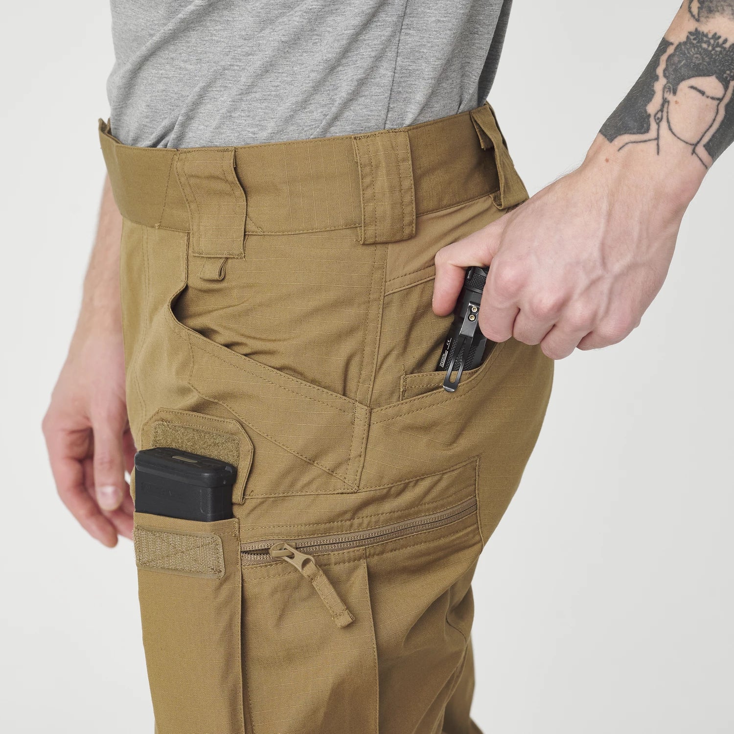 Helikon-Tex UTP nohavice taktické Flex, Olive Green – detail 4