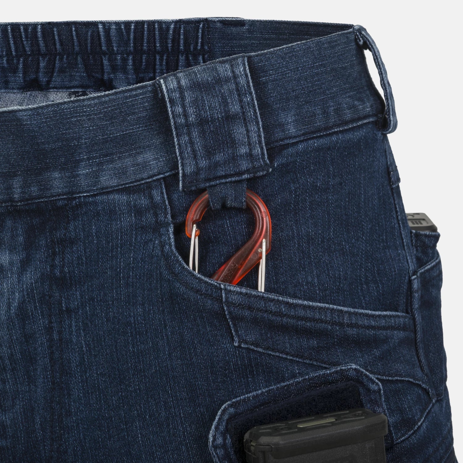 Helikon-Tex UTS krátke nohavice taktické 11'' Denim Stretch, Marine Blue – detail 3