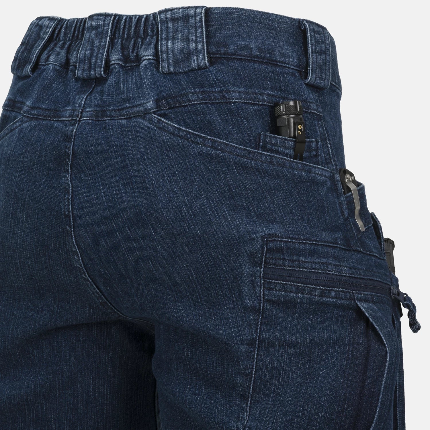 Helikon-Tex UTS krátke nohavice taktické 11'' Denim Stretch, Marine Blue – detail 6