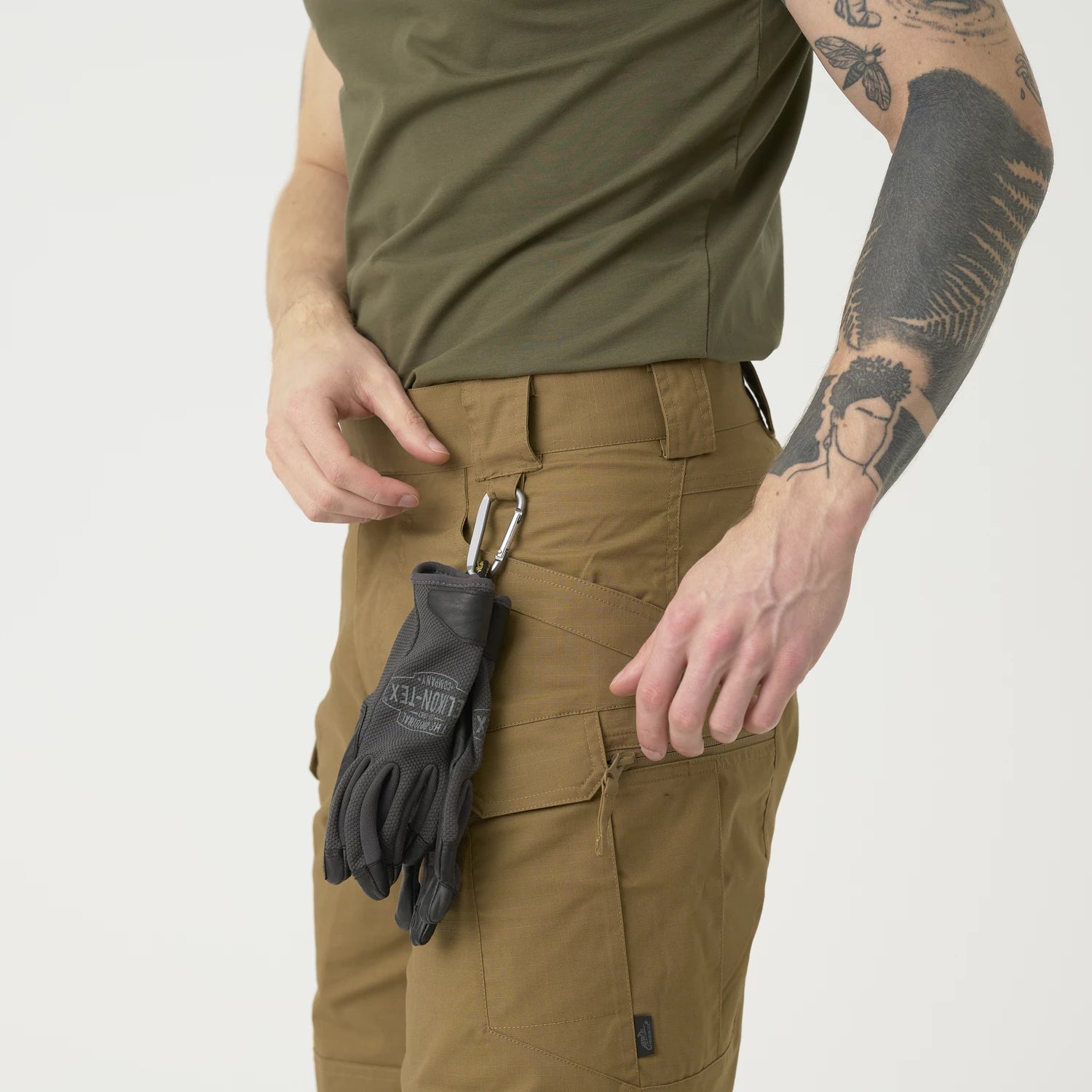 Helikon-Tex Urban Tactical 11" krátke nohavice Rip-Stop polycotton, mud brown – detail 2