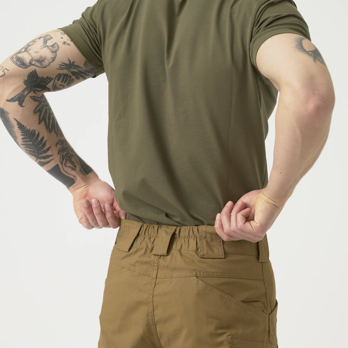Helikon-Tex UTS nohavice taktické 11'' PolyCotton Ripstop krátke, Ash Grey – detail 7