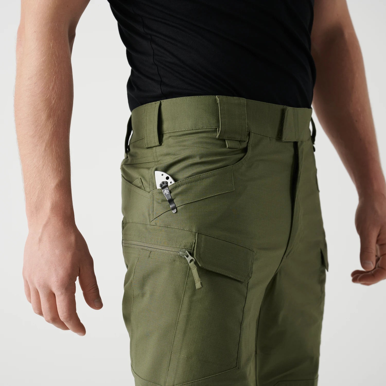 Helikon-Tex UTS krátke nohavice taktické PolyCotton Stretch Ripstop 11'', Rhodesian camo – detail 3