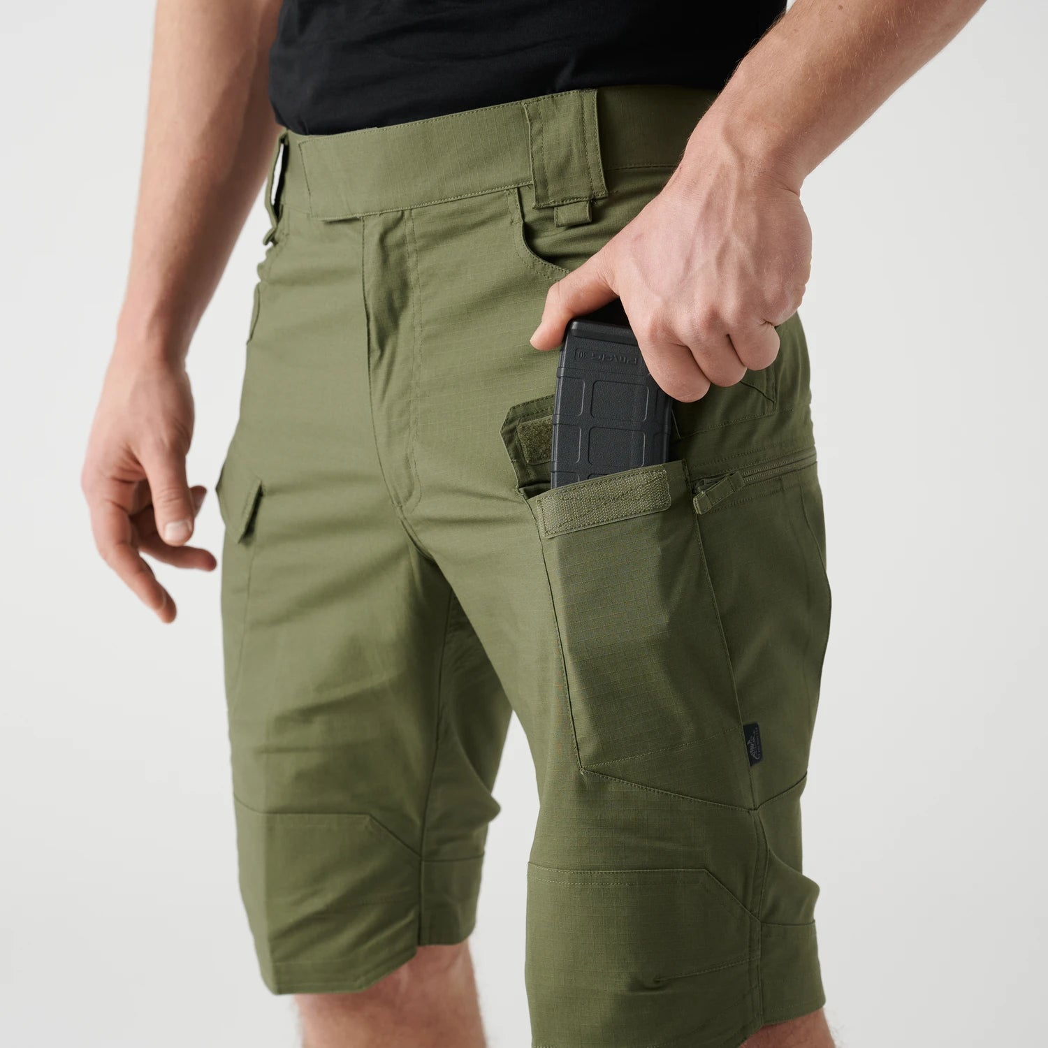 Helikon-Tex UTS krátke nohavice taktické PolyCotton Stretch Ripstop 11'', Rhodesian camo – detail 4