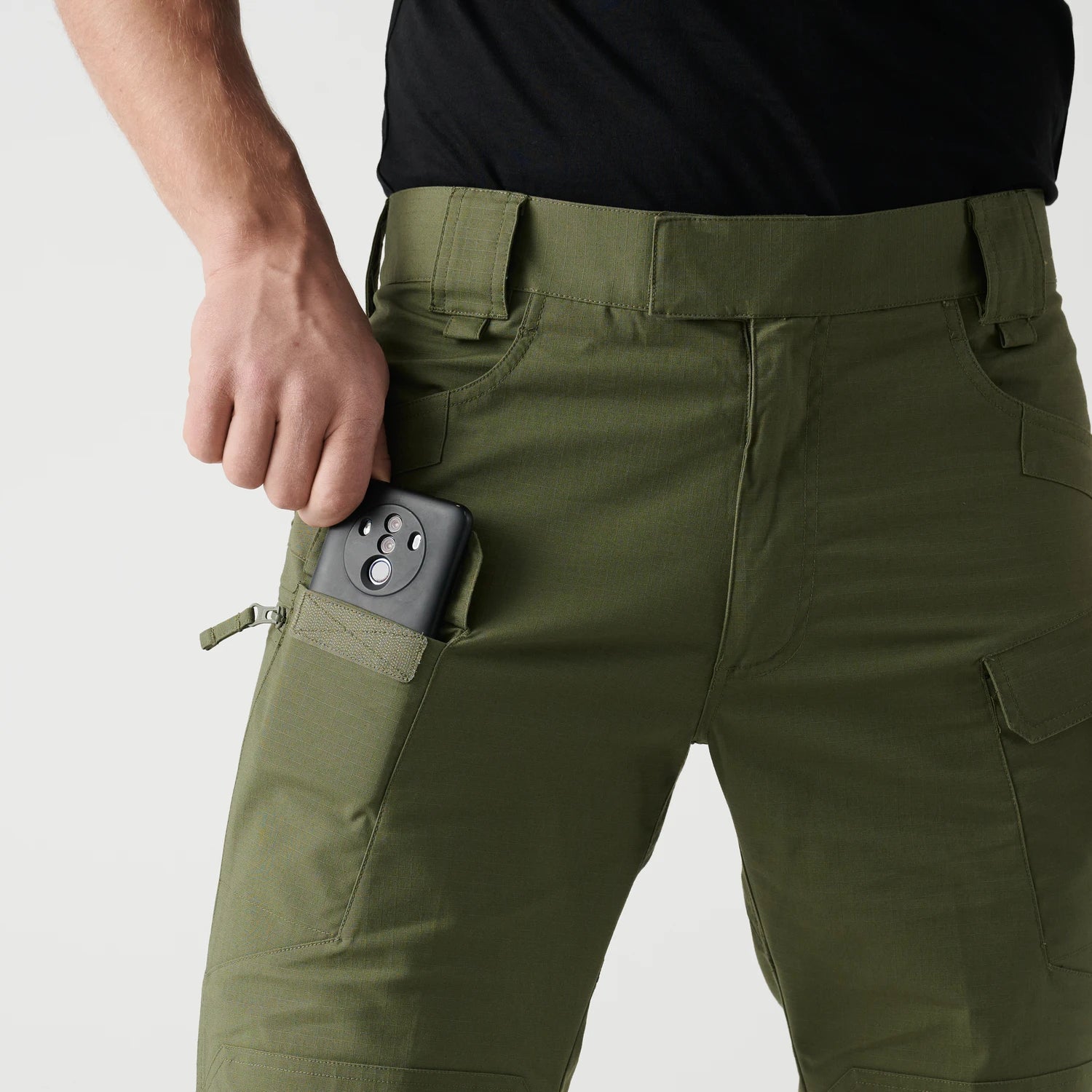 Helikon-Tex UTS krátke nohavice taktické PolyCotton Stretch Ripstop 11'', Rhodesian camo – detail 5