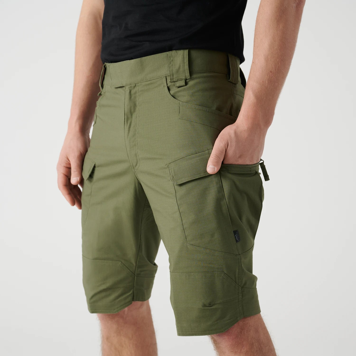 Helikon-Tex UTS krátke nohavice taktické PolyCotton Stretch Ripstop 11'', Rhodesian camo – detail 6
