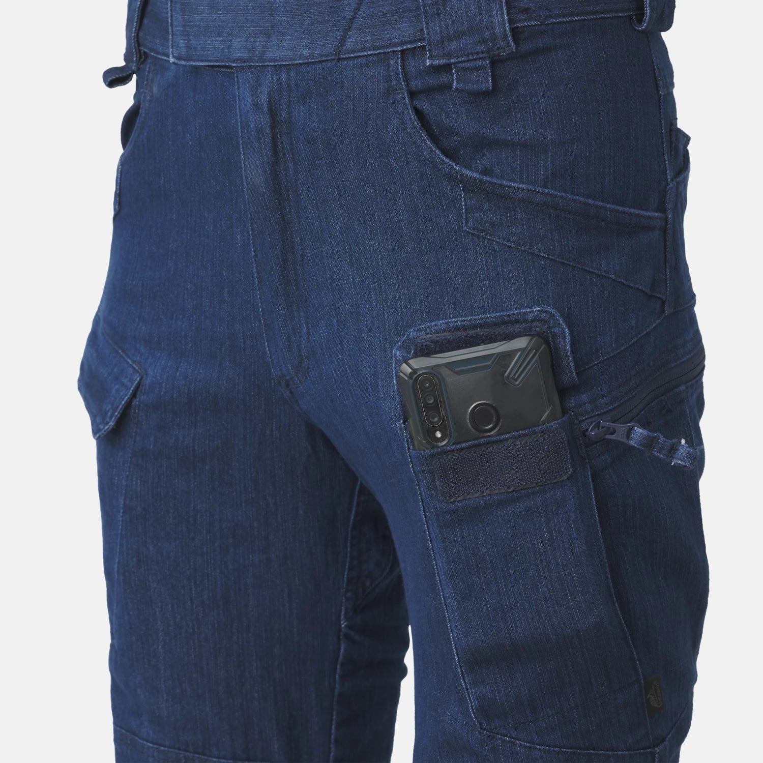 Helikon-Tex UTP nohavice taktické Denim Stretch, Marine Blue – detail 1