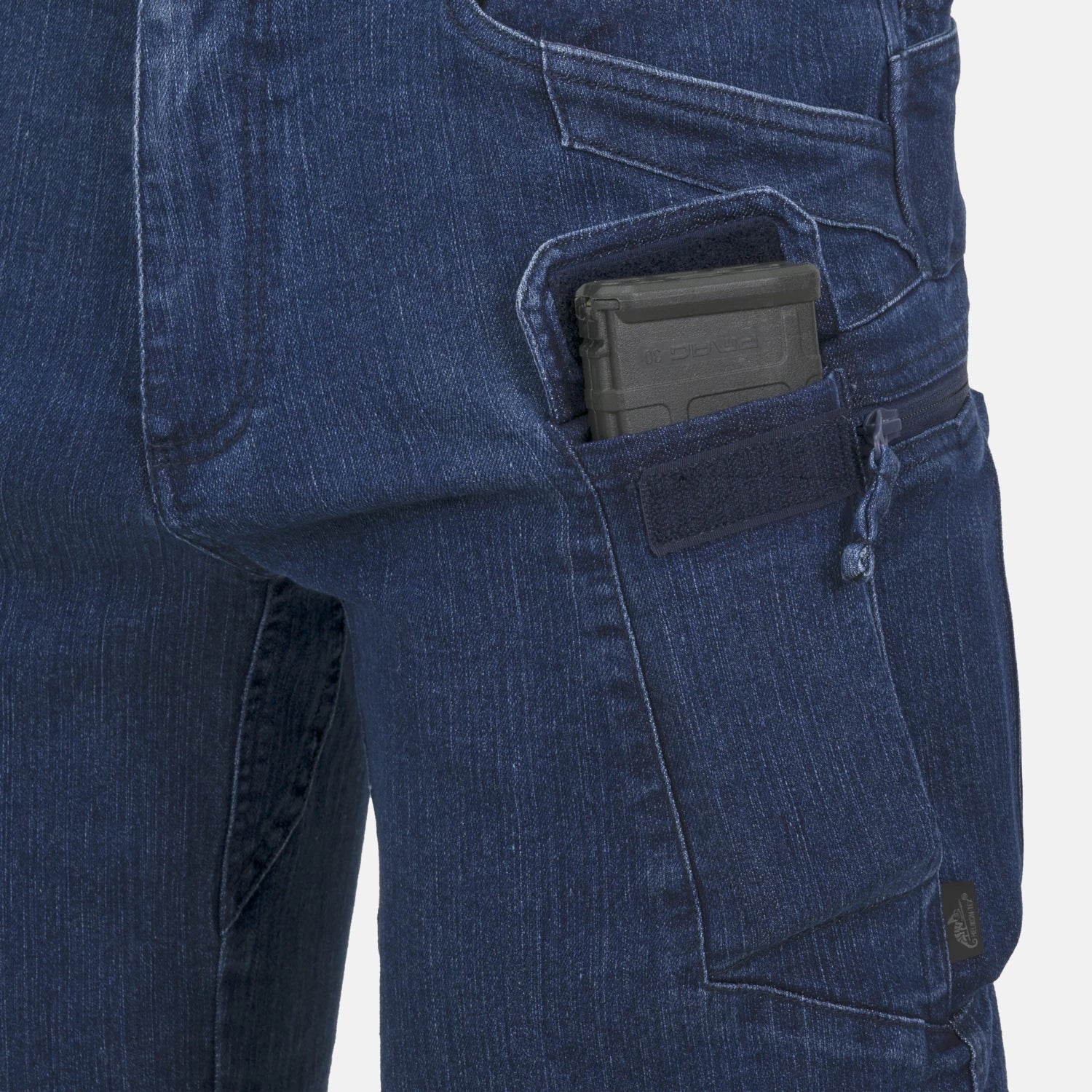 Helikon-Tex UTP nohavice taktické Denim Stretch, Marine Blue – detail 2