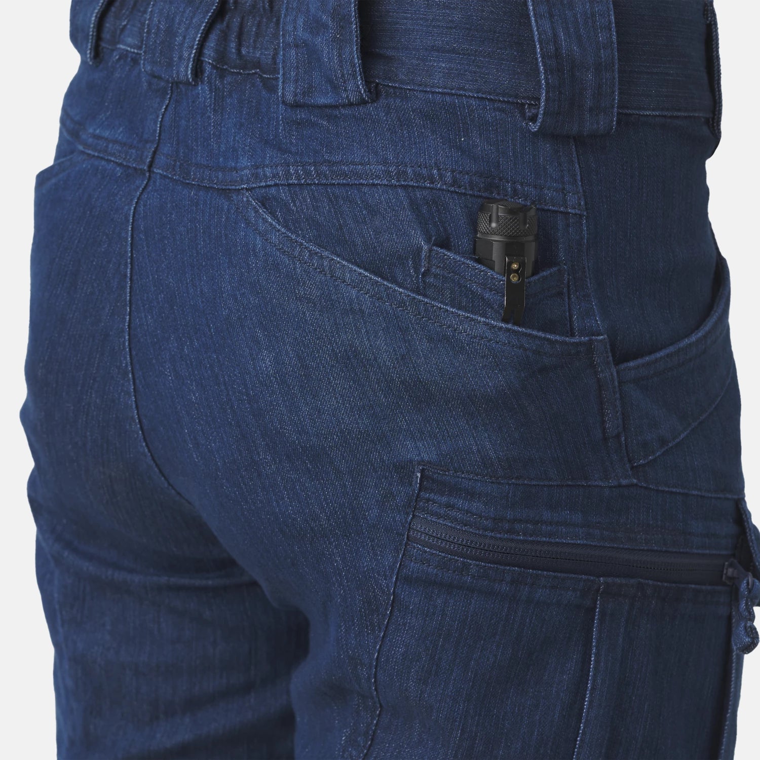 Helikon-Tex UTP nohavice taktické Denim Stretch, Marine Blue – detail 6