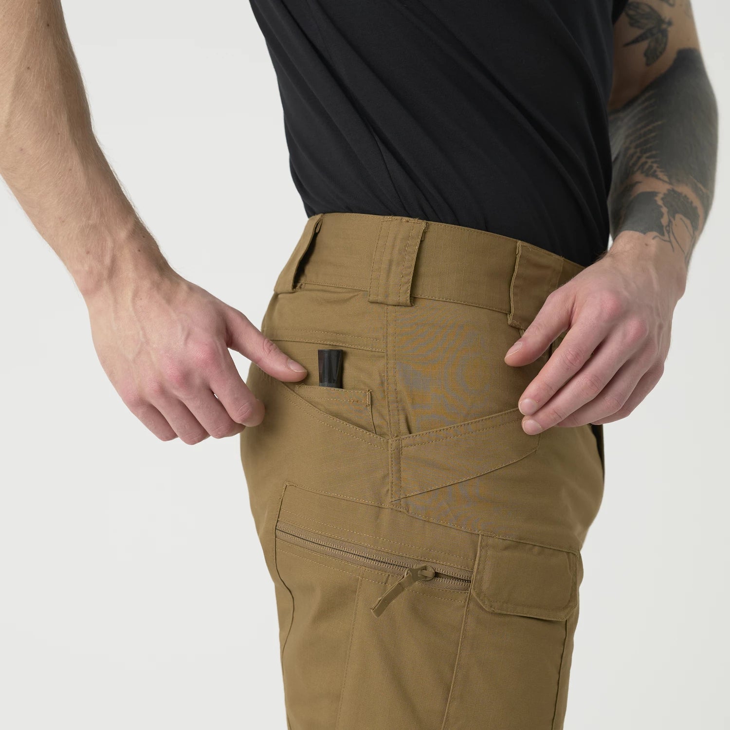 Helikon-Tex Urban Tactical nohavice Rip-Stop polycotton, Jungle Green – detail 5