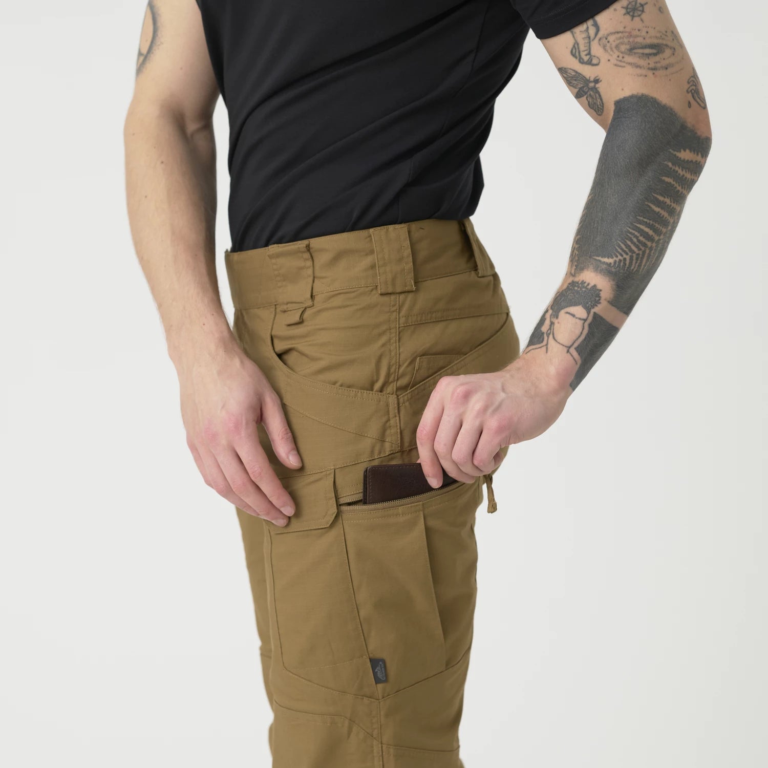 Helikon-Tex UTP nohavice taktické PolyCotton Ripstop, US Woodland – detail 6