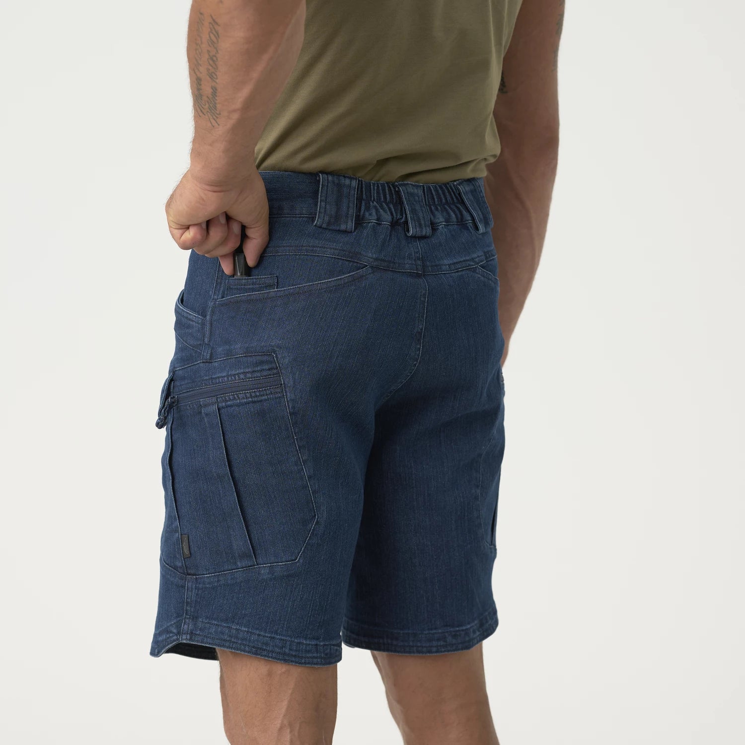 Helikon-Tex UTS krátke nohavice taktické 8.5" - Denim Stretch - Marine Blue – detail 6