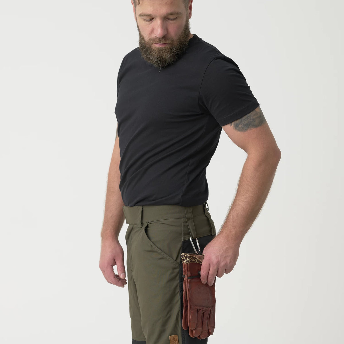 Helikon-Tex WOODSMAN nohavice, Crimson Sky / Black – detail 2