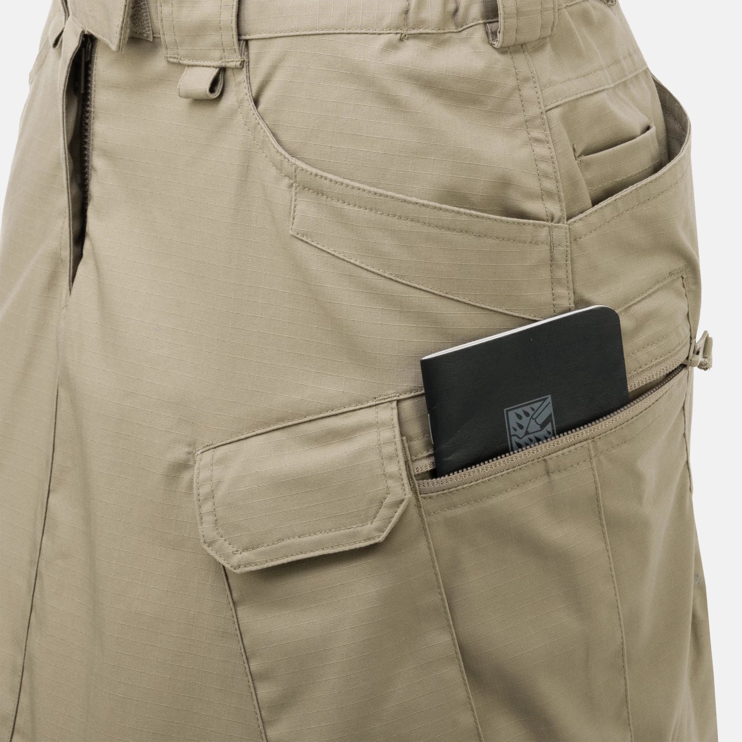 Helikon-Tex UTL taktická sukňa PolyCotton Ripstop, Black – detail 7