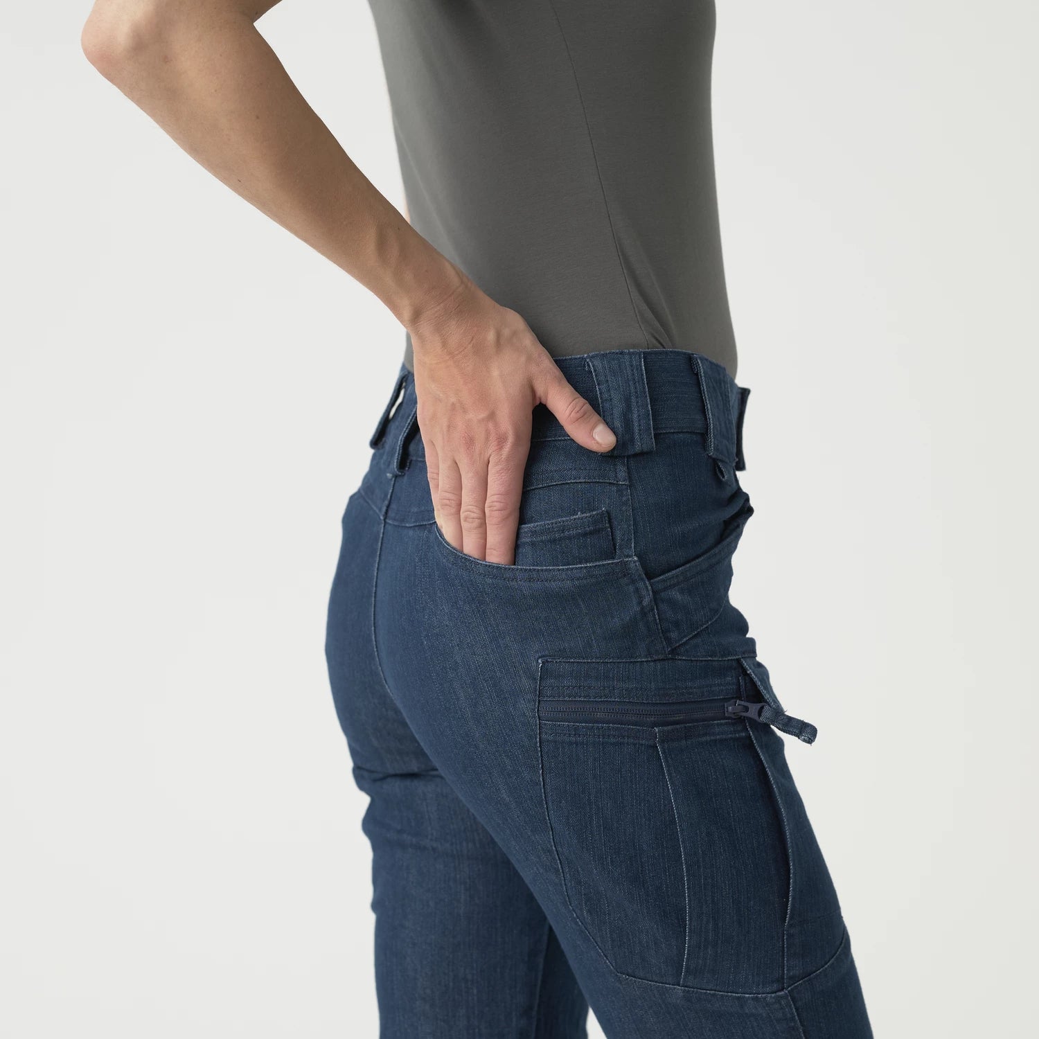 Helikon-Tex UTP Resized mestné nohavice taktické dámske Denim Stretch Mestské, Marine Blue – detail 7