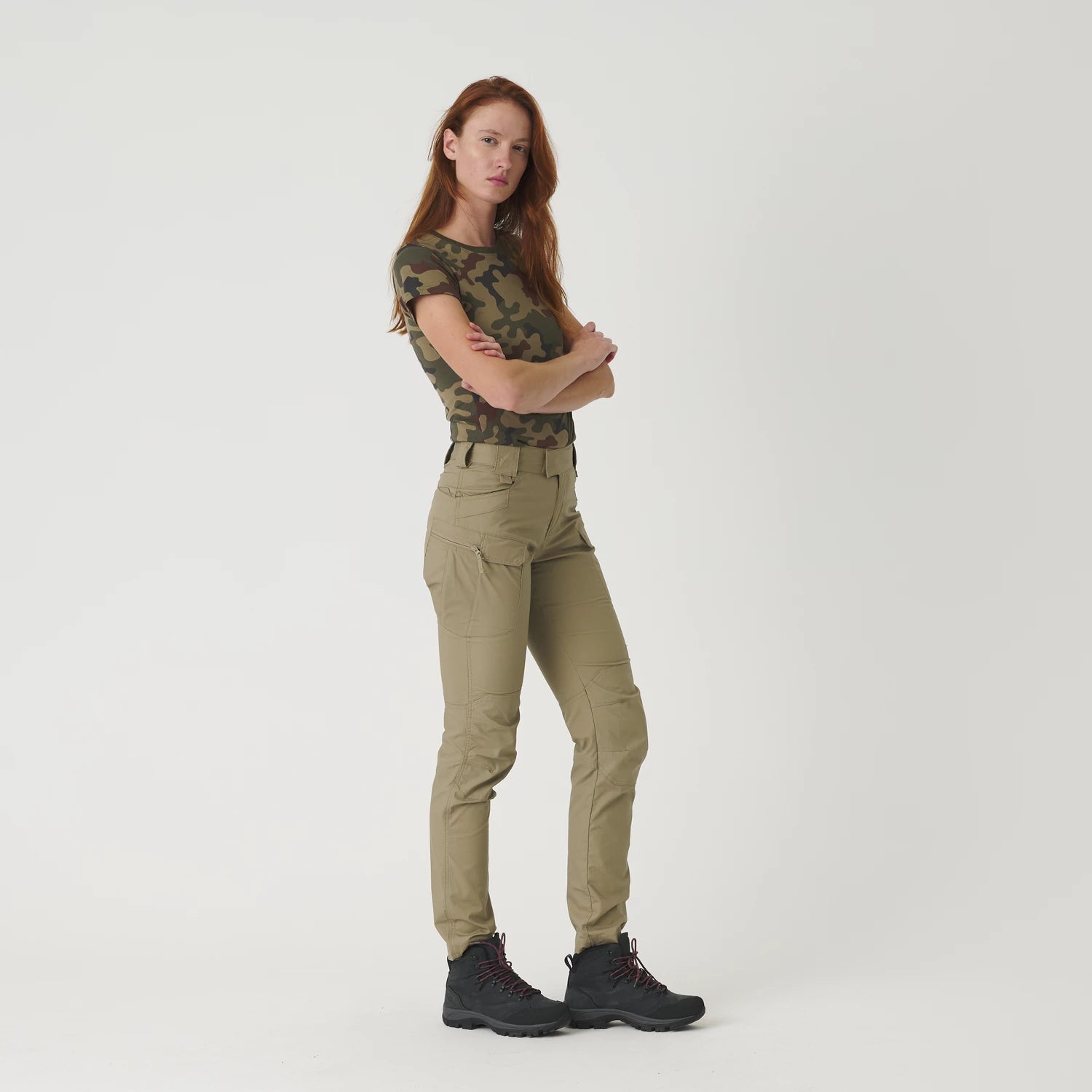 Helikon-Tex UTP Resized mestské nohavice taktické dámske PolyCotton Ripstop, Shadow Grey – detail 5