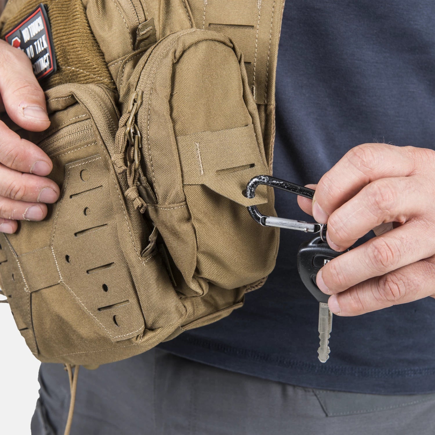 Helikon-Tex EDC SIDE BAG® kapsa cez rameno, olivová – detail 2