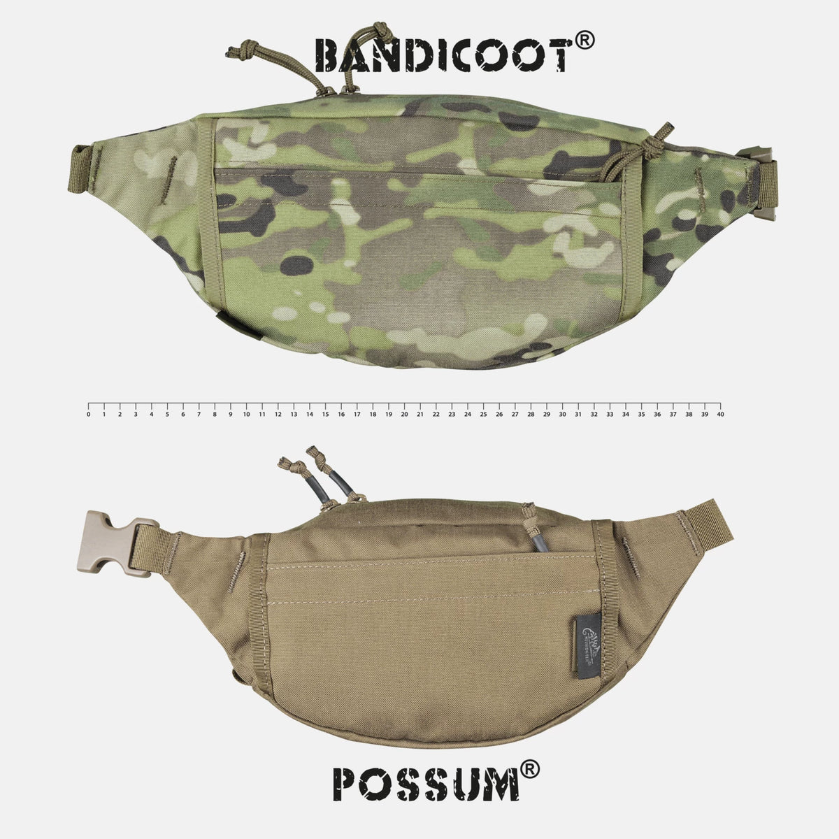 Helikon-Tex POSSUM ľadvinka Cordura, RAL 7013 – detail 5