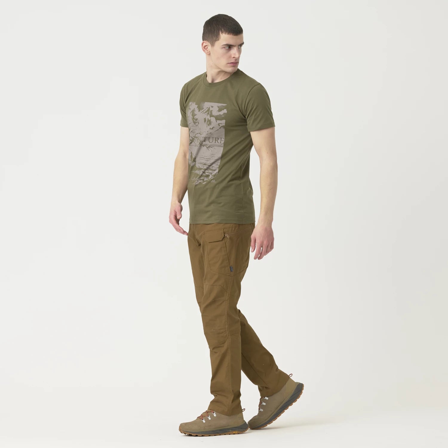 Helikon-Tex tričko Adventure Is Out There, Olive Green – detail 1
