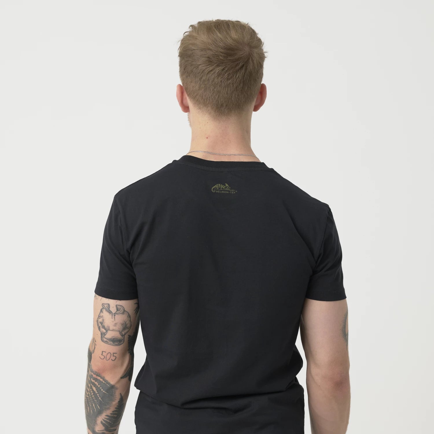 Helikon-Tex RPD krátke bavlnené tričko, Black/Tiger Stripe – detail 3