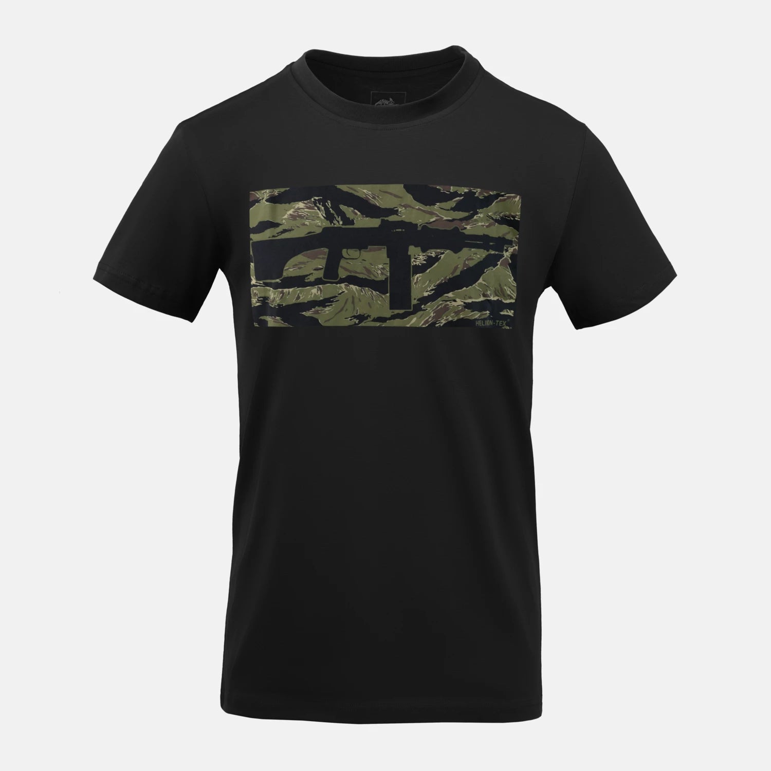 Helikon-Tex RPD krátke bavlnené tričko, Black/Tiger Stripe – predná strana