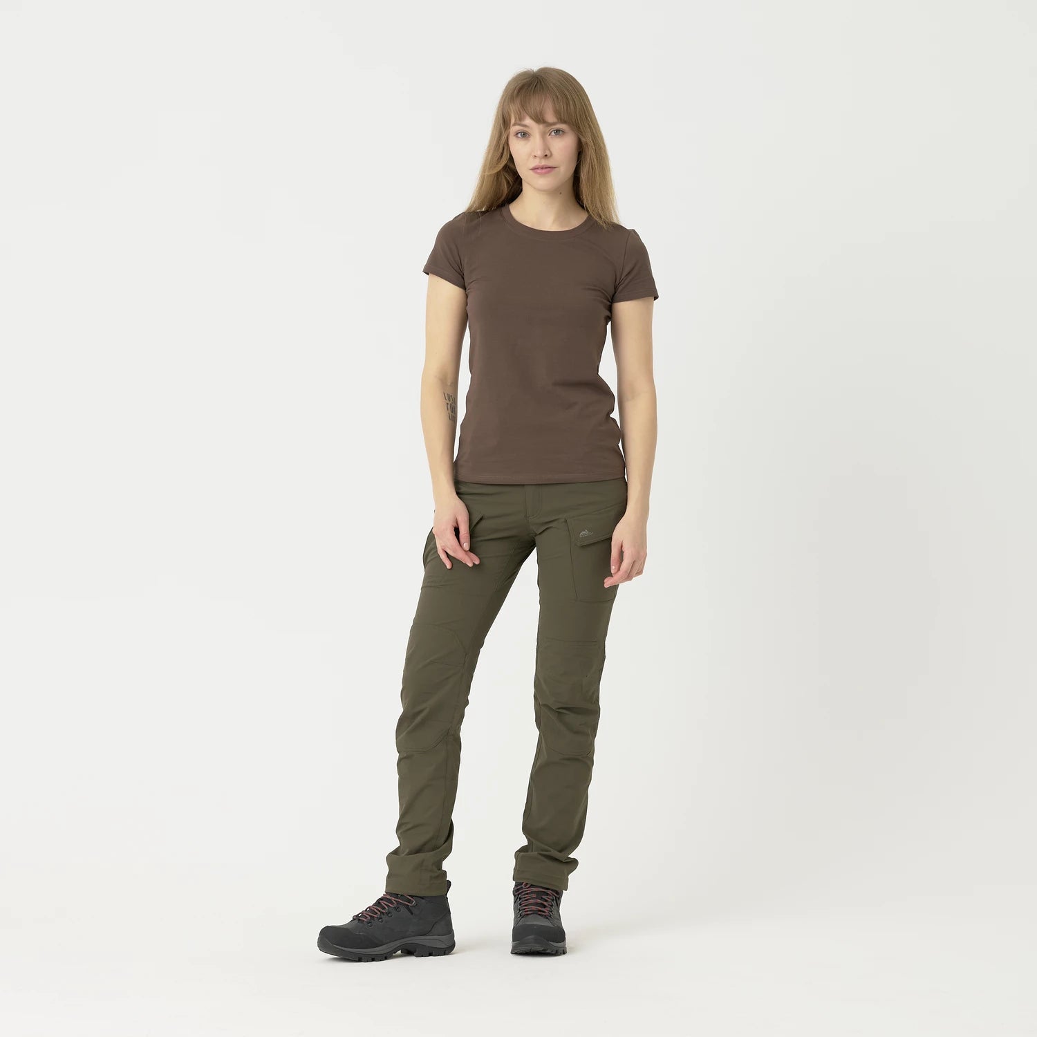 Helikon-Tex Slim Organic tričko dámske, čierna – detail 1