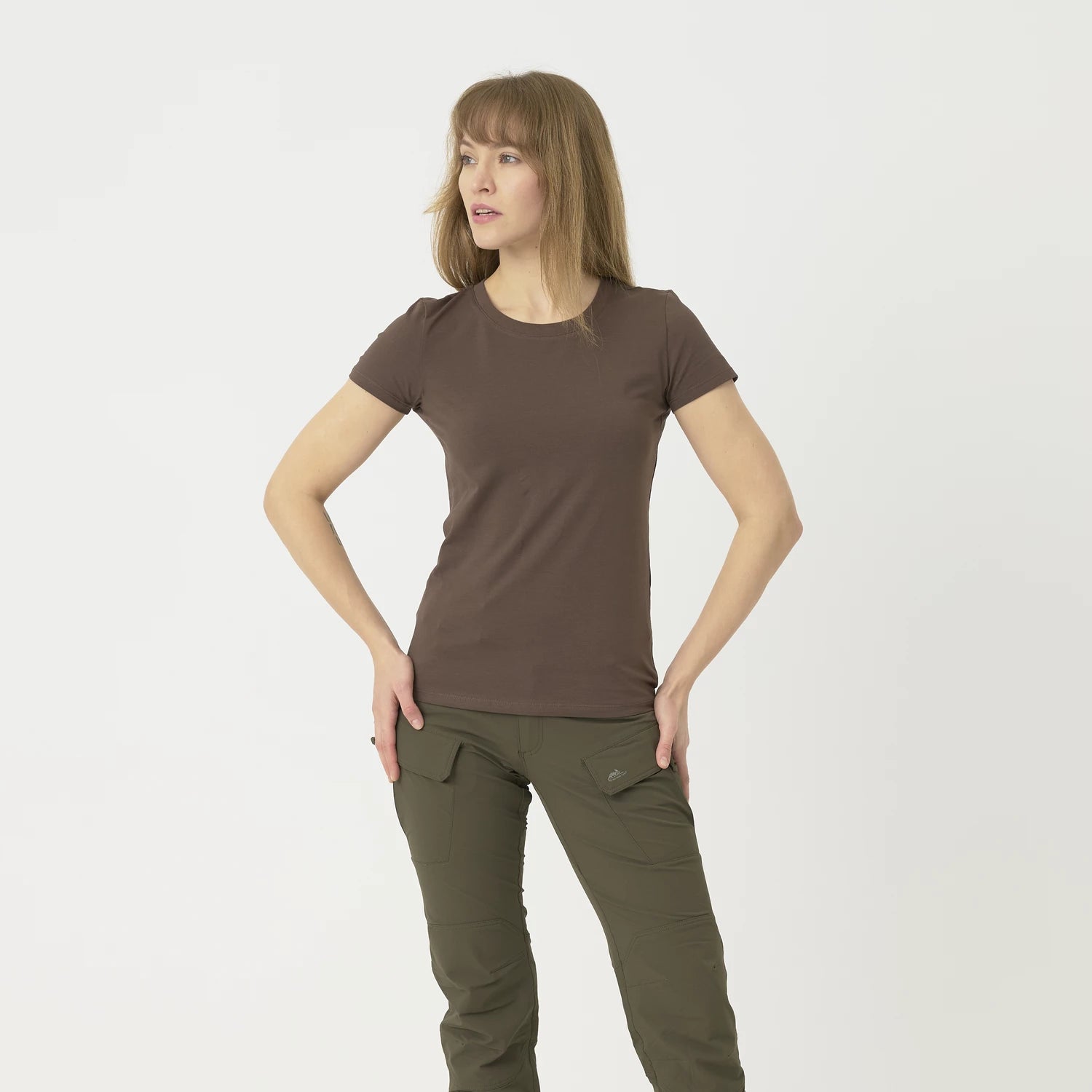 Helikon-Tex Slim Organic tričko dámske, čierna – detail 4