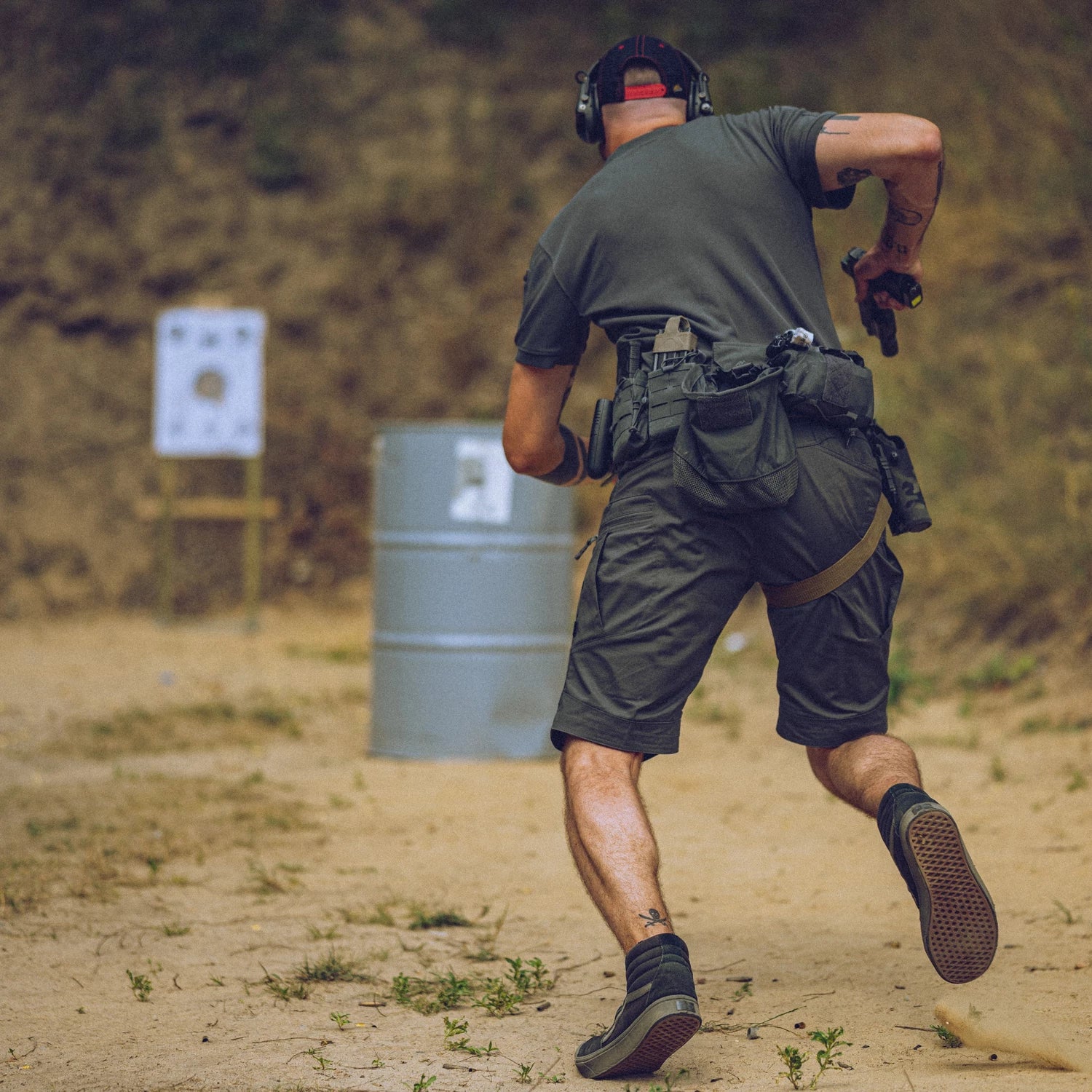 Helikon-Tex Tactical Top krátke tričko cool, čierne – v použití 3