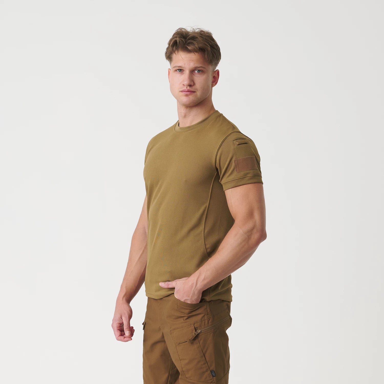 Helikon-Tex Tactical Top krátke tričko cool, čierne – detail 1