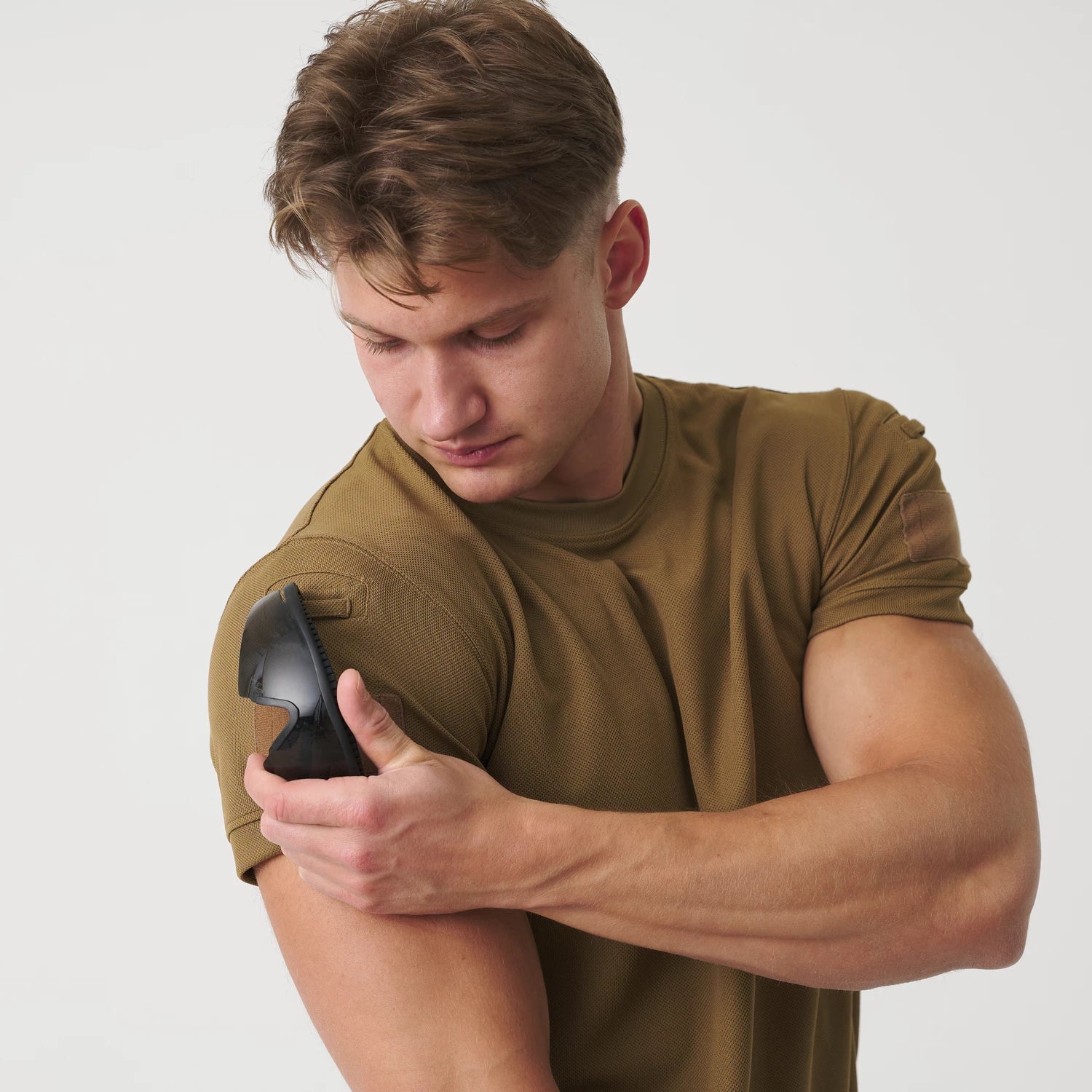 Helikon-Tex Tactical Top krátke tričko cool, čierne – detail 5