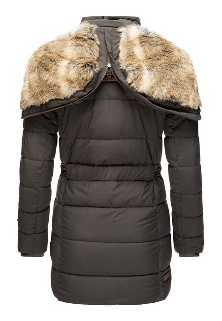 Marikoo LIEBLINGS JACKE women's winter jacket with hood, Anthracite