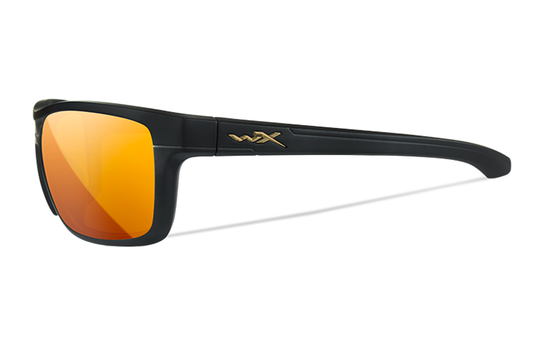 Wiley X Captivate Kingpin Sunglasses, Bronze Mirror, 12%