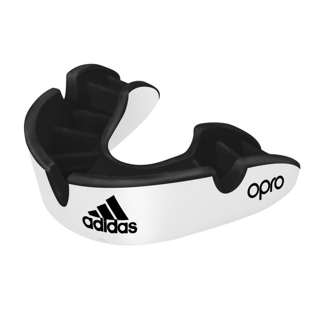 Adidas Opro Gen4 paradenti, bianco e nero