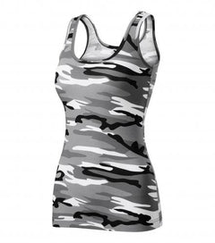 Malfini Camouflage Αμάνικο Μπλουζάκι Γυναικείο 180g/m2, Γκρι