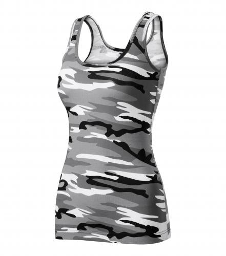 Malfini Camouflage canotta da donna 180g/m2, grigio