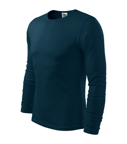 Malfini Fit-T maglietta a maniche lunghe 160g/m2, blu scuro
