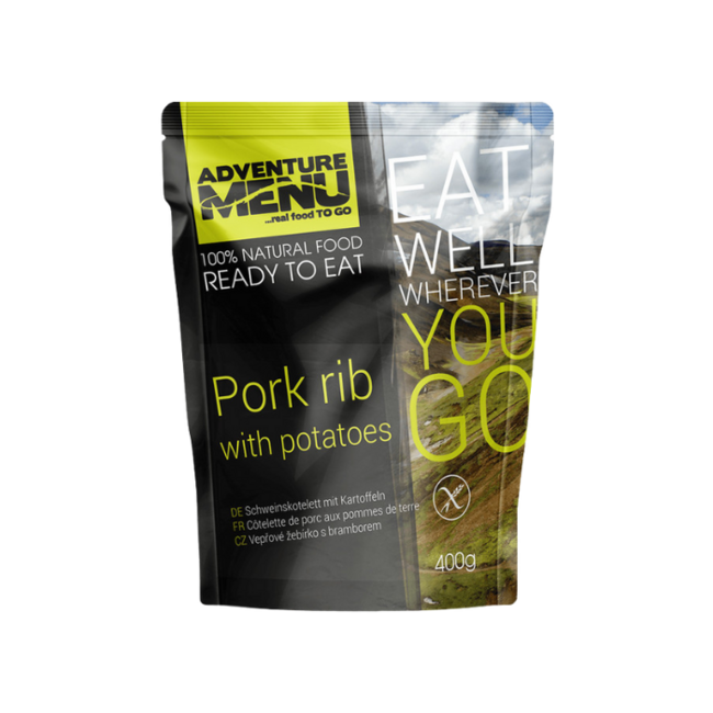 Adventure Menu Costine di maiale con patate 400g