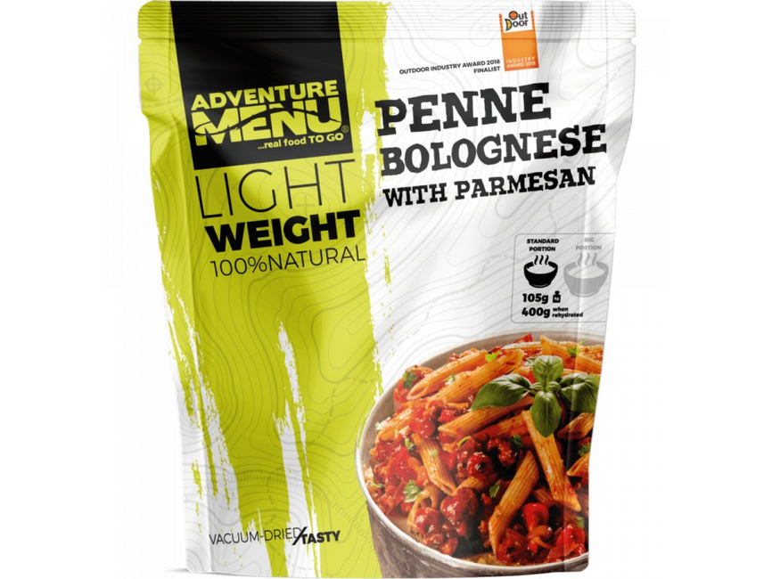 Adventure Menu Penne con ragù alla bolognese e parmigiano 400g