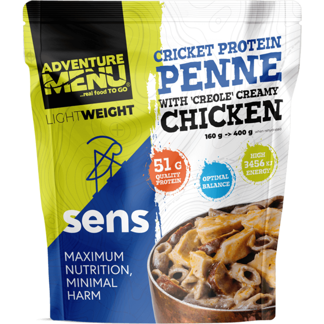 Adventure Menu Penne proteiche croccanti con pollo in salsa creola, 400g