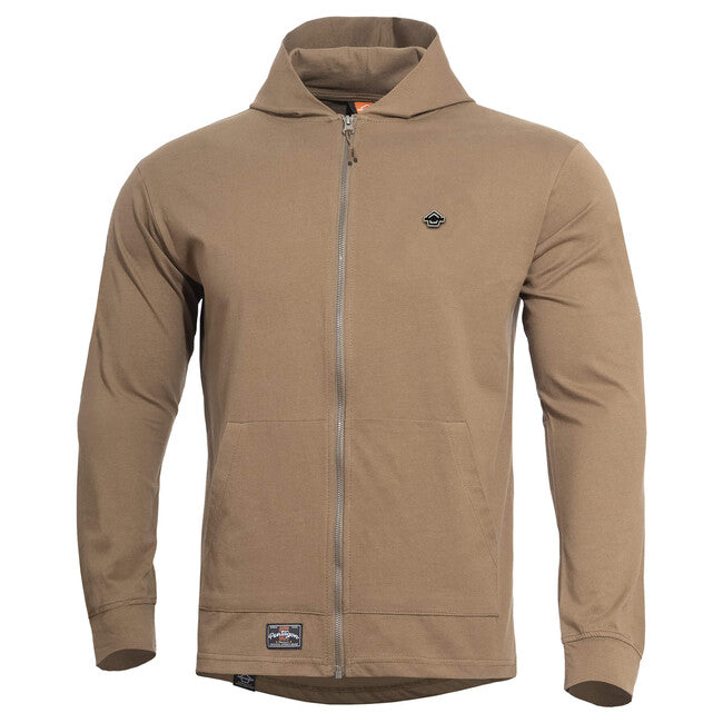 Pentagon Agis Ring Spun felpa con cappuccio, coyote