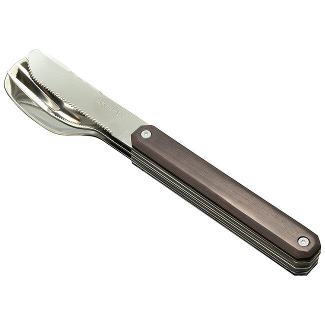 Akinod A01M00004 set di posate 12h34, legno di ebano