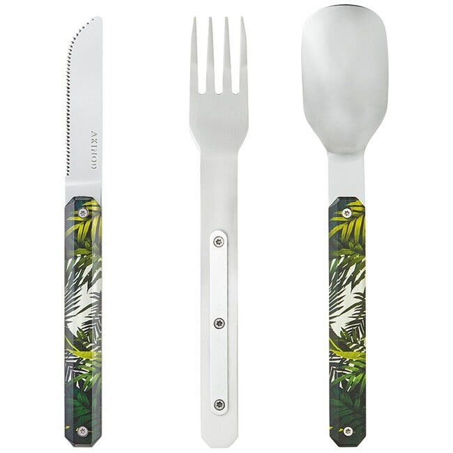 Akinod A01M00018 set di posate 12h34, jungle