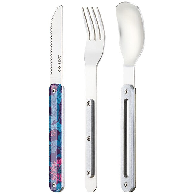 Akinod A01M00024 set di posate 12h34, ibisco