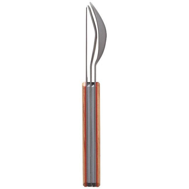 Akinod A01T00001 set di posate 12h34, legno d'oliva
