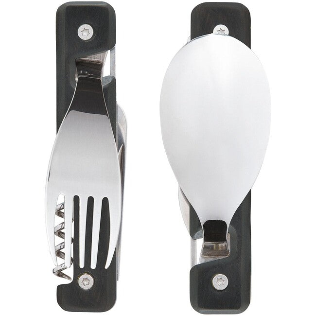 Akinod A02M00004 posate multifunzione 13h25, legno d'ebano, lucidatura a specchio