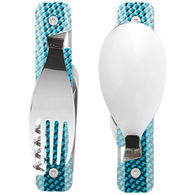 Akinod A02M00019 posate multifunzione 13h25, mosaique bleue