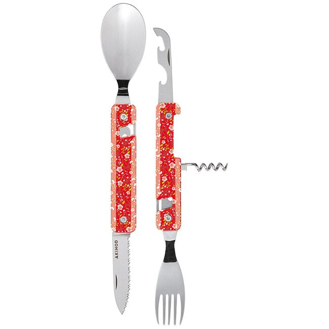 Akinod A02M00020 posate multifunzione 13h25, heliantheme rouge
