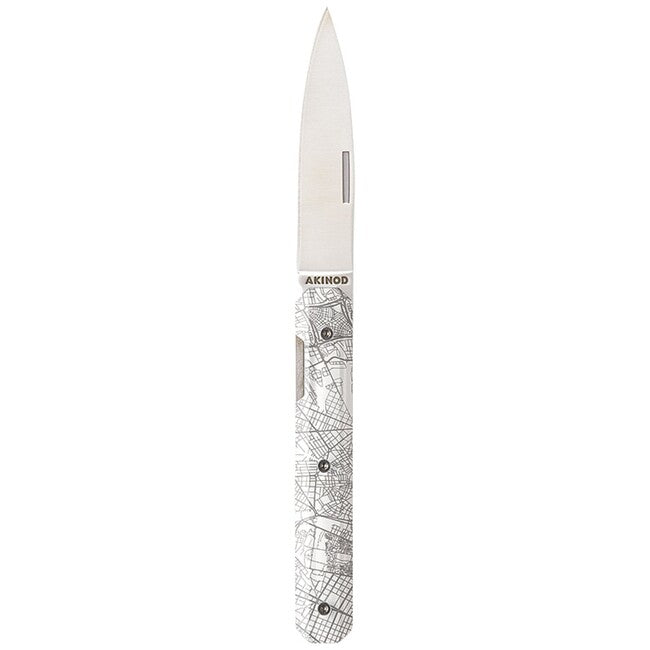 Akinod A03M00010 coltello tascabile 18h07, downtown blanc
