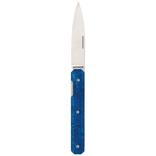 Akinod A03M00012 coltello tascabile 18h07, downtown bleu