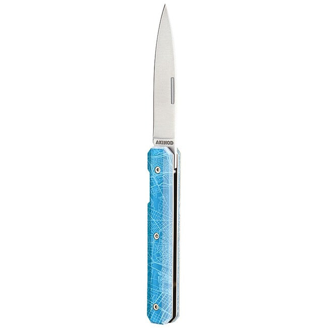 Akinod A03M00013 coltello tascabile 18h07, centro azzurro
