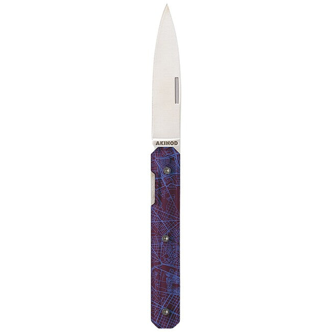 Akinod A03M00014 coltello tascabile 18h07, viola centro città